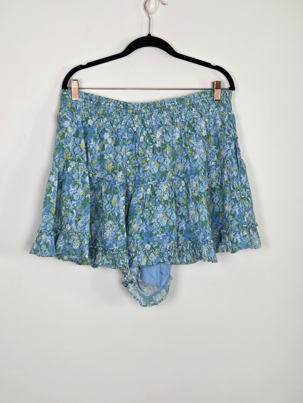 American Eagle Outfitters Blue Green Floral Short Skort/Skirt Size XL - Picture 10 of 14